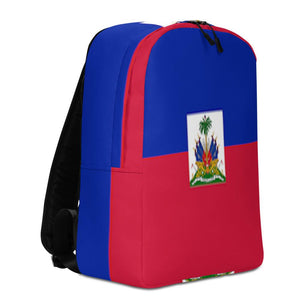 Haiti Flag Minimalist Backpack