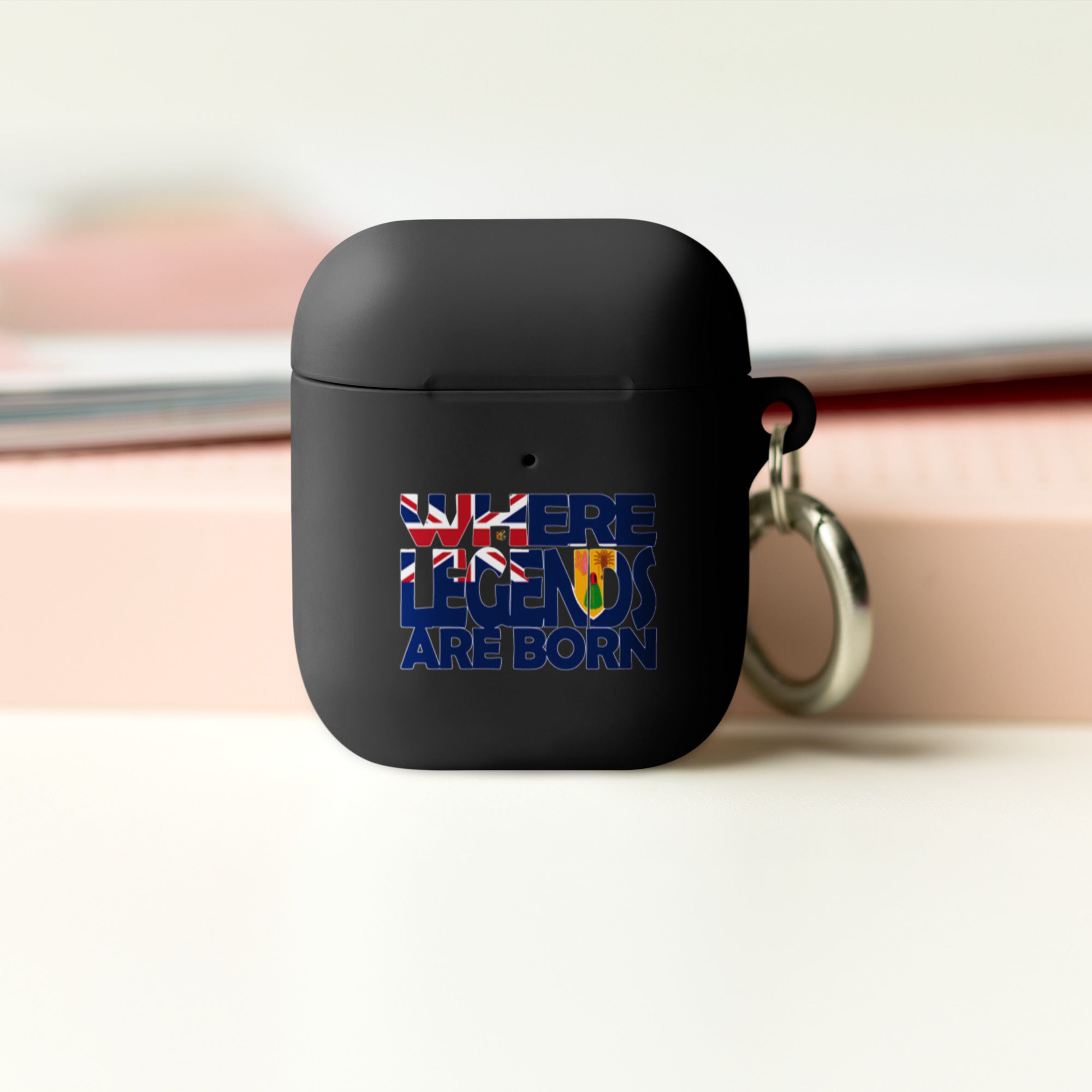 Turks and Caicos Flag Design WHERE LEGENDS ARE BORN and HOME AirPods Case