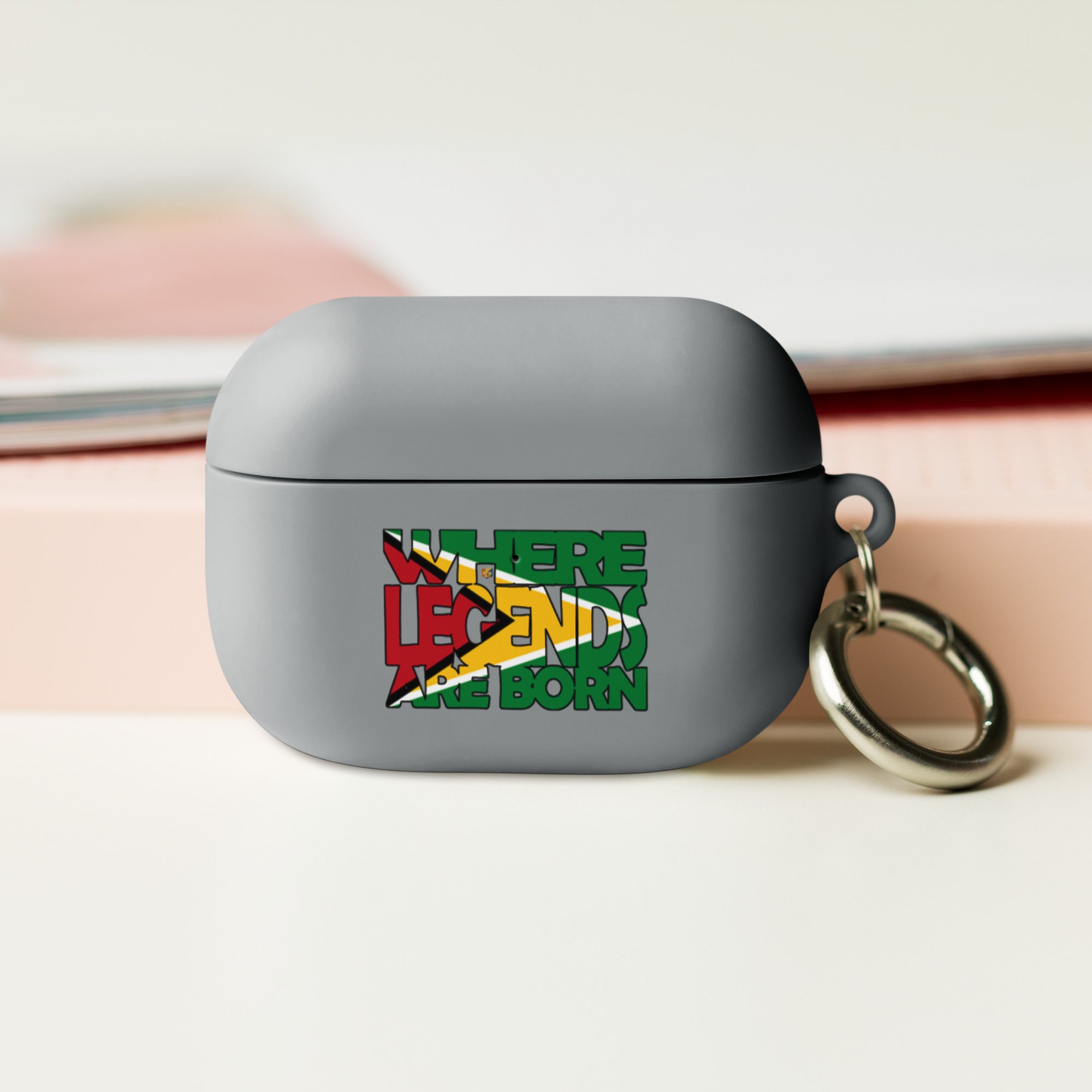 Guyana Flag Design WHERE LEGENDS ARE BORN and HOME AirPods Case