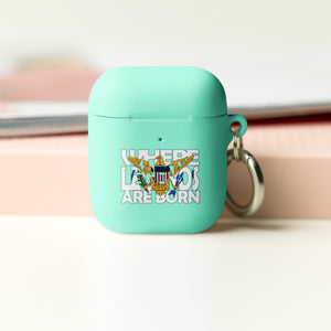 U.S. Virgin Islands Flag Design WHERE LEGENDS ARE BORN and HOME AirPods Case