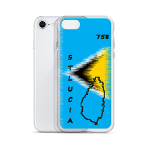 Saint Lucia Flag iPhone Case