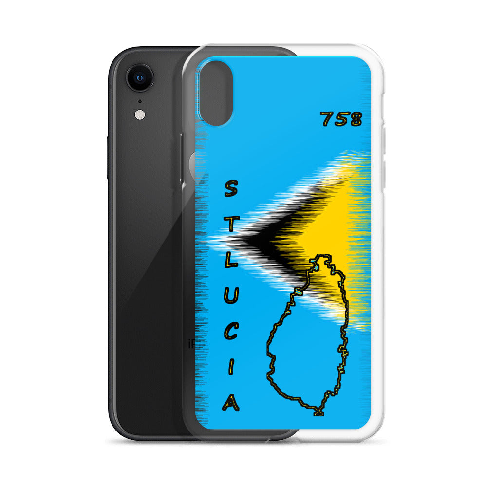 Saint Lucia Flag iPhone Case