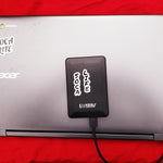 soca life sticker on laptop