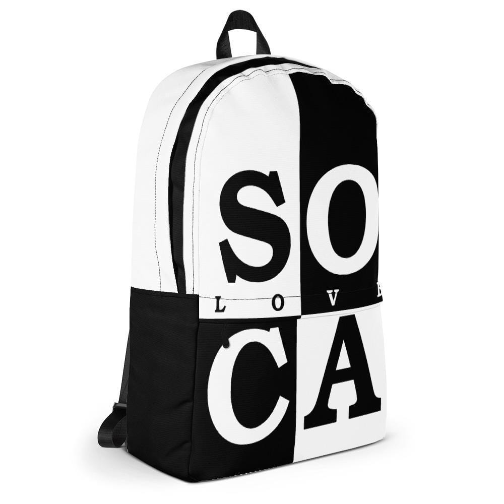 Soca Mode Black and White Soca Backpack