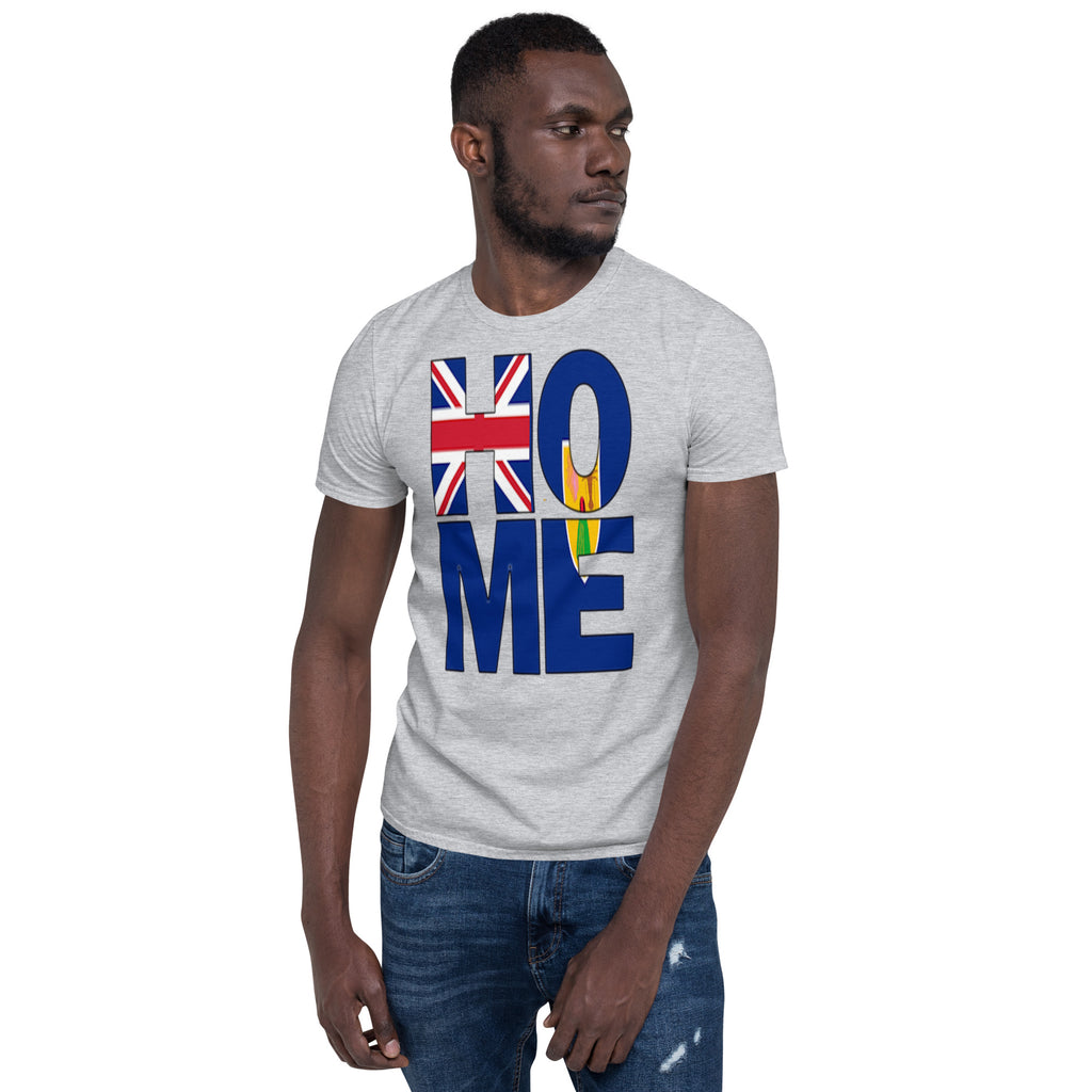 Turks and Caicos Flag Spelling HOME | Short-Sleeve Unisex T-Shirt