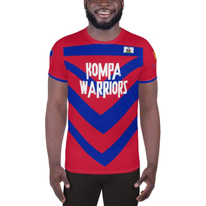 Haiti football shirt showing the front on black man.