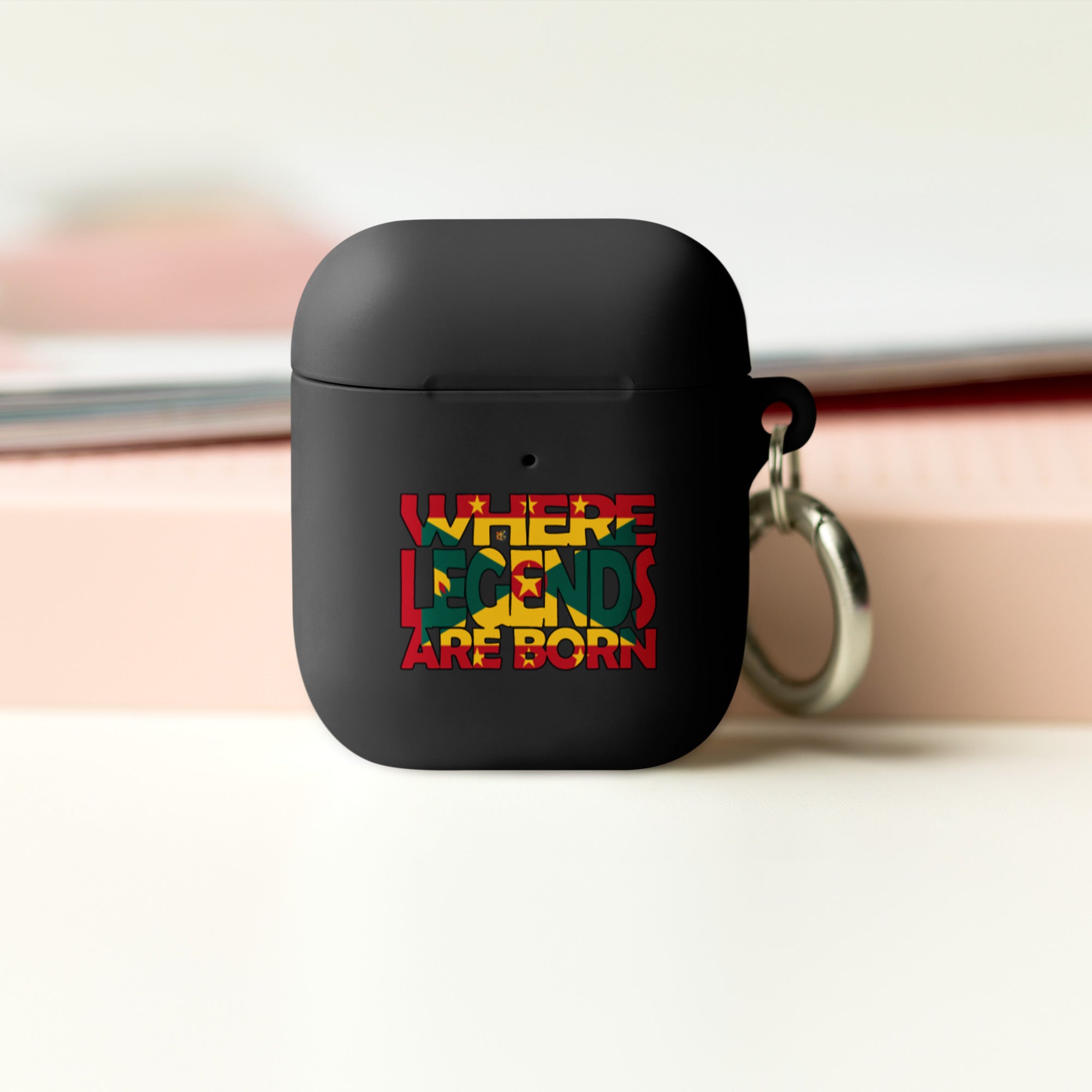 Grenada Flag Design WHERE LEGENDS ARE BORN and HOME AirPods Case