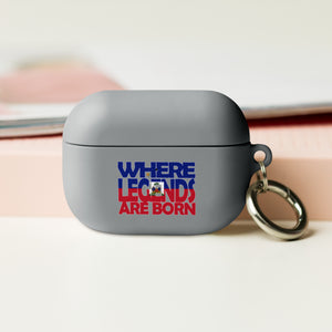 Haiti Flag Design WHERE LEGENDS ARE BORN and HOME AirPods Case