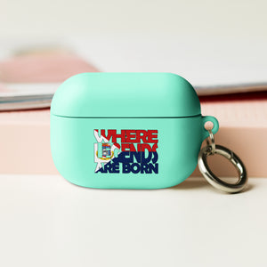 St. Maarten Flag Design WHERE LEGENDS ARE BORN and HOME AirPods Case