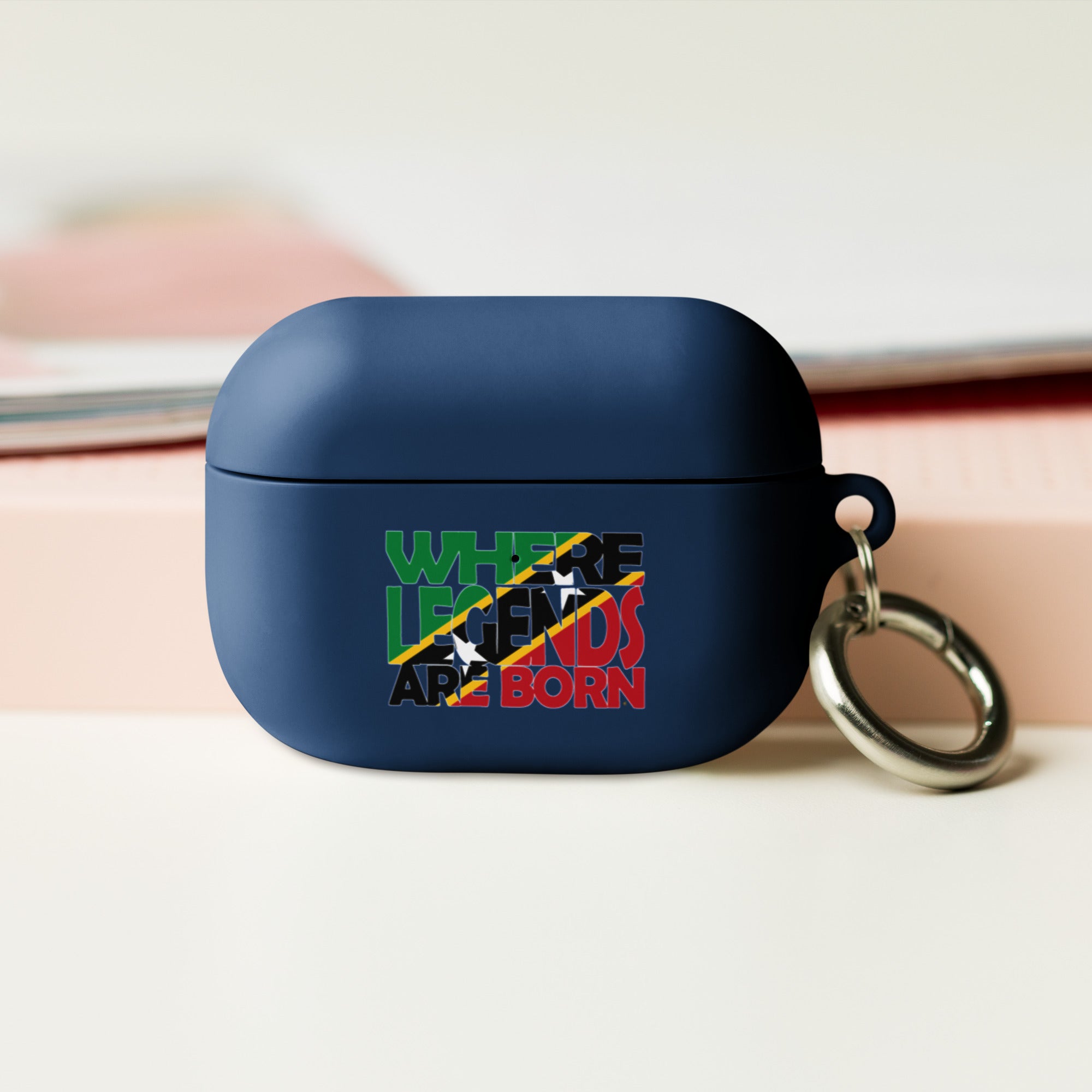 St. Kitts and Nevis Flag Design WHERE LEGENDS ARE BORN and HOME AirPods Case