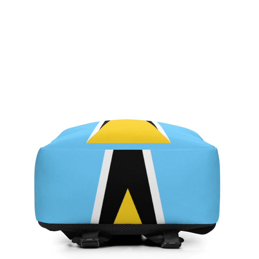 St Lucia Flag bag bottom