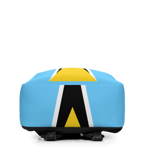 St Lucia Flag bag bottom