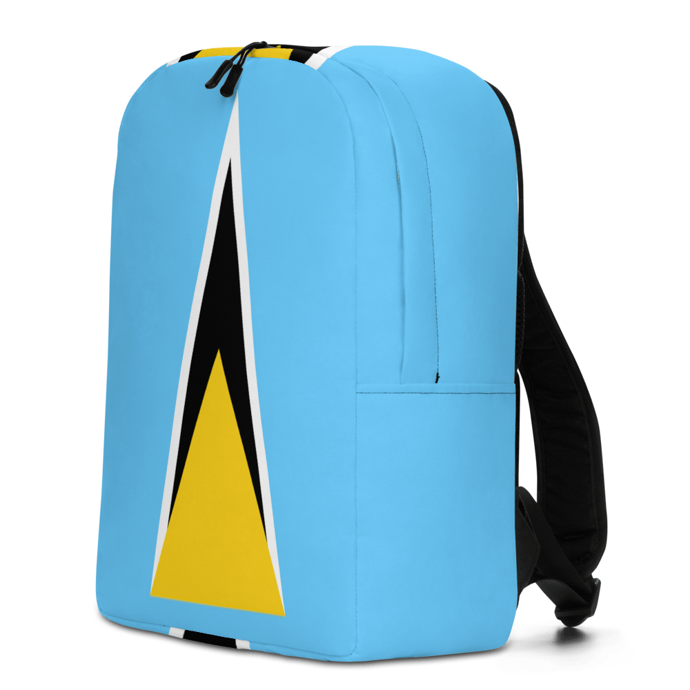 St Lucia Flag bag left side