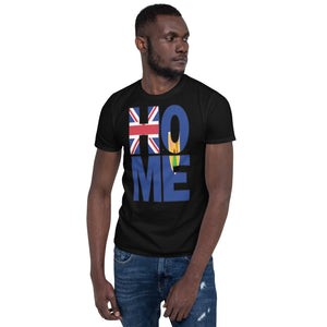 Turks and Caicos Flag Spelling HOME | Short-Sleeve Unisex T-Shirt